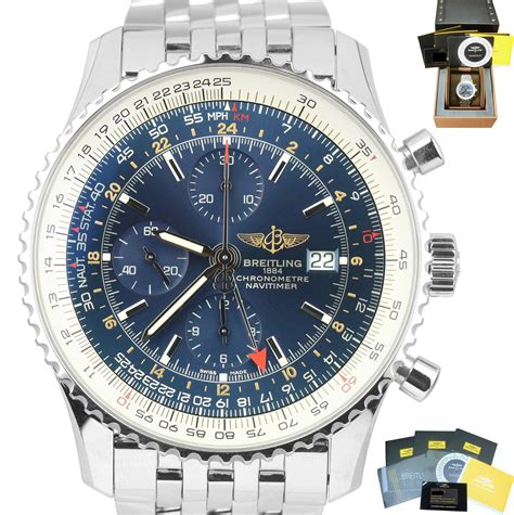 breitling navitimer world gmt 45mm|breitling navitimer 46mm price.